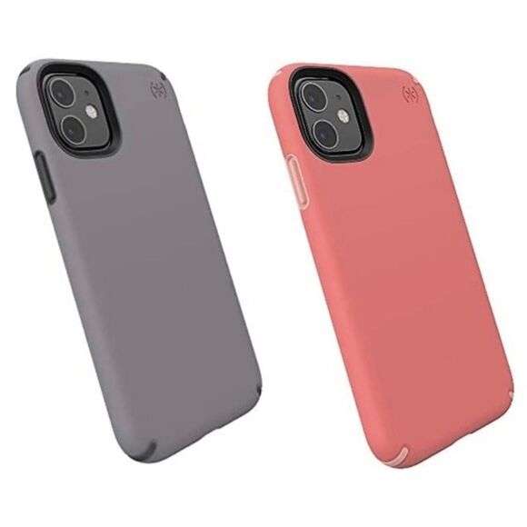 4/$25 Bundle of 2 Speck Presidio Pro Case for iPhone 11 in Grey and Pink - Picture 11 of 12